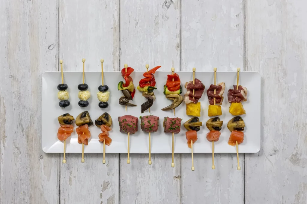 traiteur pour entreprise - brochettes entrées